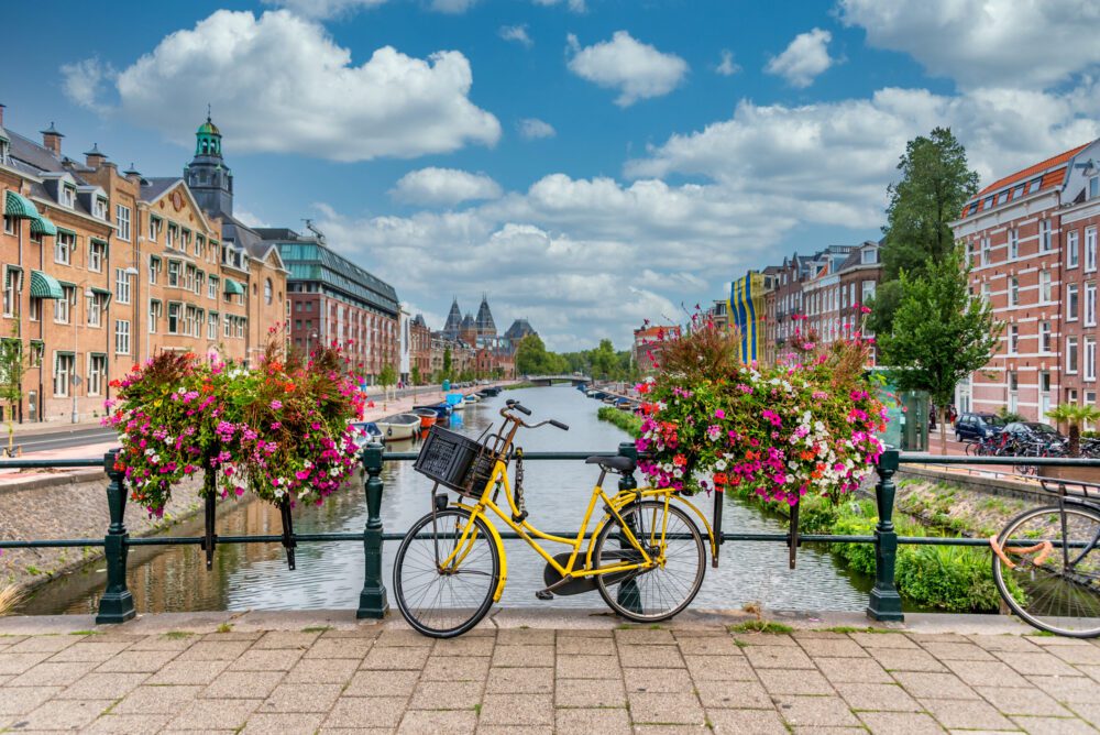 Cycling in Amsterdam