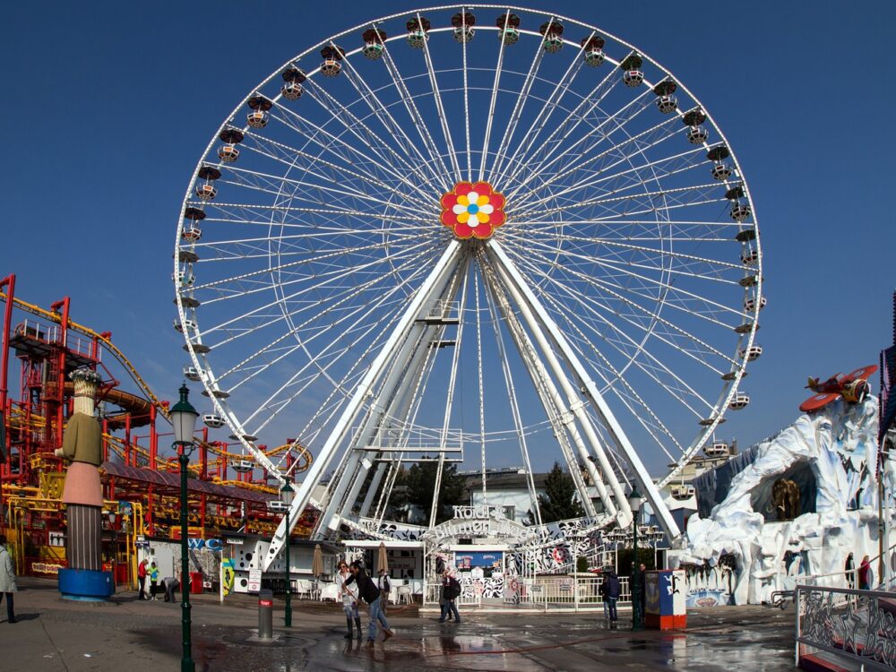 Giant Ferris Wheel in Prater Park, Vienna